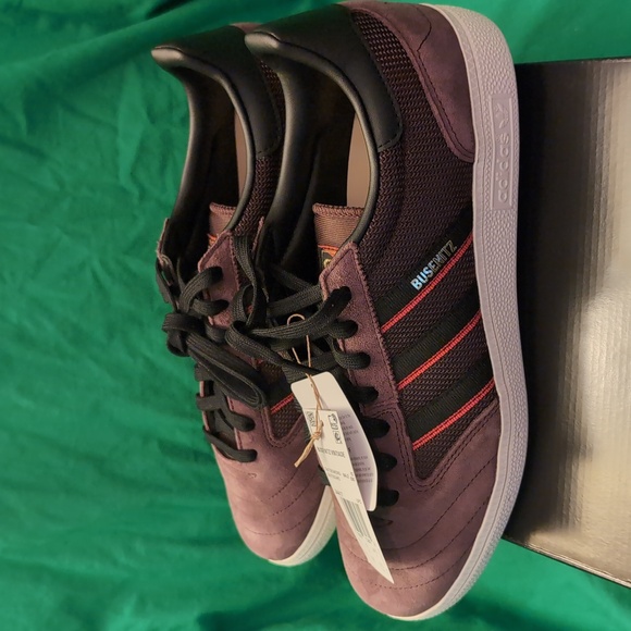 Adidas Busenitz Vintage Shoe Size 10.5  Brown Black Orange NWT - Picture 4 of 10